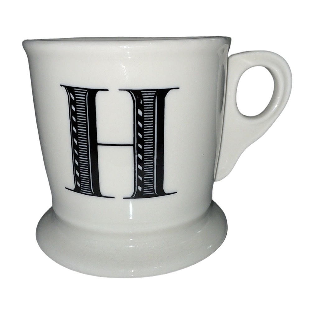 Anthropologie monogram mug.  Letter H.  Excellent used condition‎